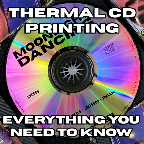 Thermal CD Printing. Thermal Printed CD. Front