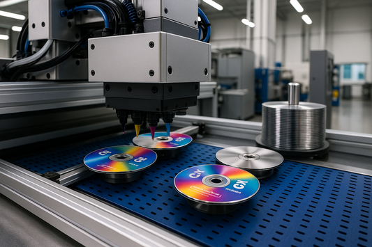 CD Printing Process, CDs Being Made, CD Printing Factory, CD Printer