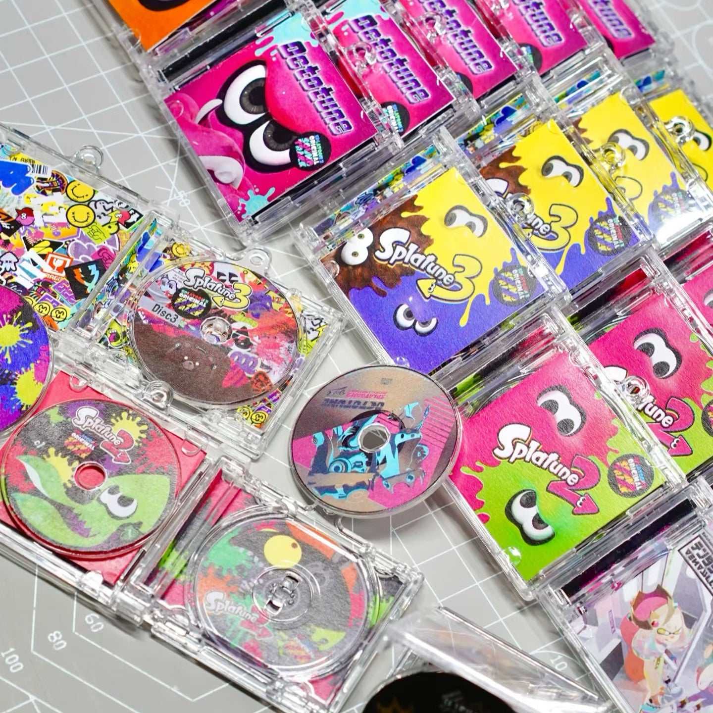 Miniature Jewel Case CD Custom NFC Keychains