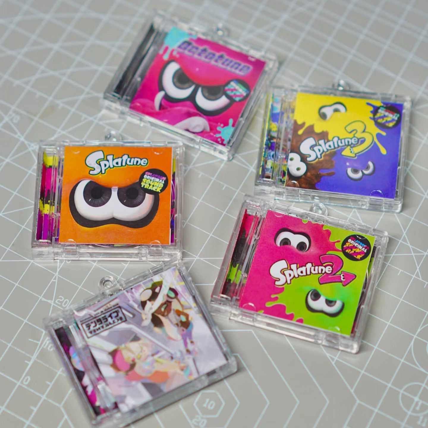 Miniature Jewel Case CD Custom NFC Keychains
