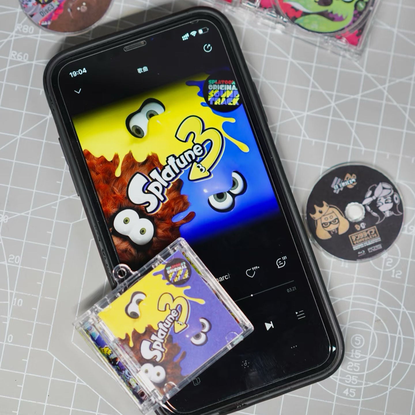 Miniature Jewel Case CD Custom NFC Keychains
