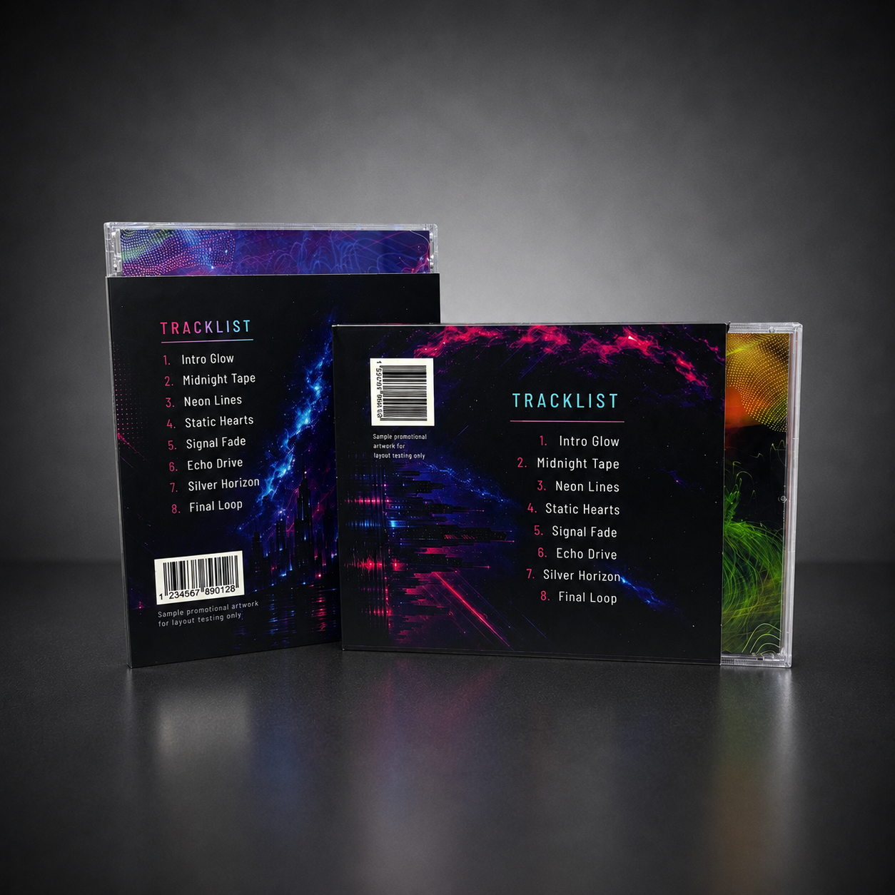 Rear of CD O-card 