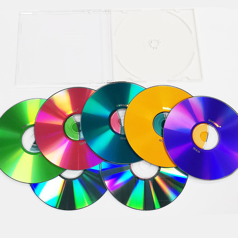 10 Pack Multi Coloured CD-R | Taiyo Yuden Japanese Import | Circa 2003 NEW Old Stock