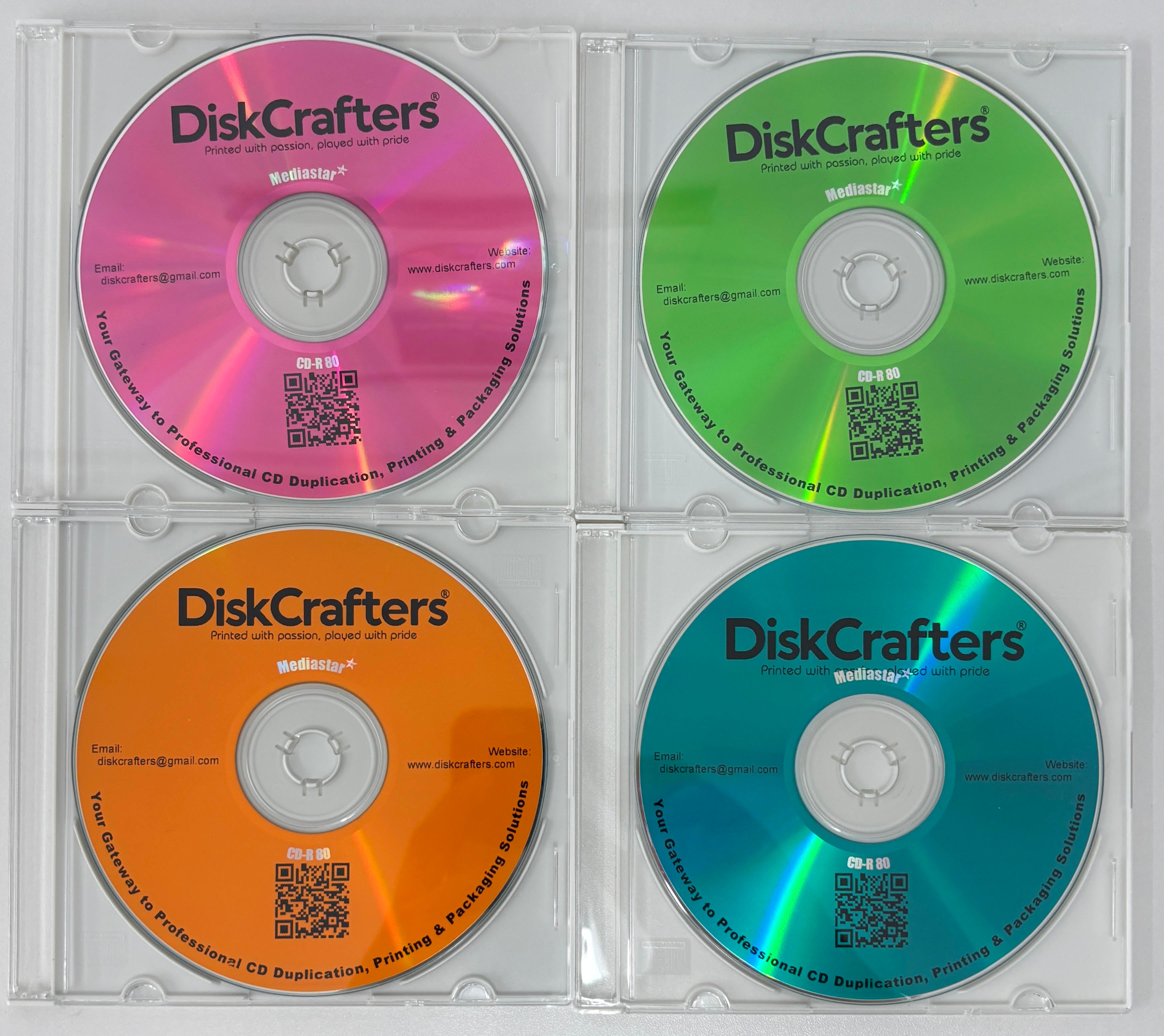 10 Pack Multi Coloured CD-R | Taiyo Yuden Japanese Import | Circa 2003 NEW Old Stock